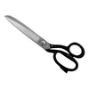 A pair of ELK brand serrated shears with polished blades and black enamel handles.