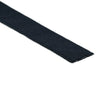 Black woven elastic loop-back waistband on a white background